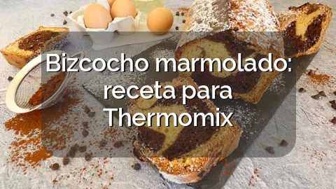 Bizcocho marmolado: receta para Thermomix
