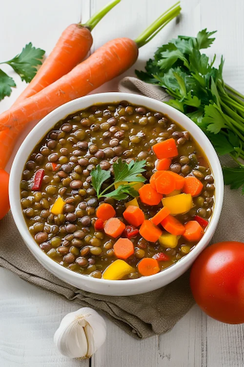 elaboración Lentejas con verduras en Thermomix