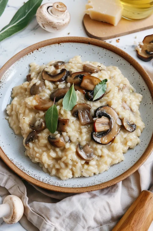 elaboración Risotto de setas en Thermomix