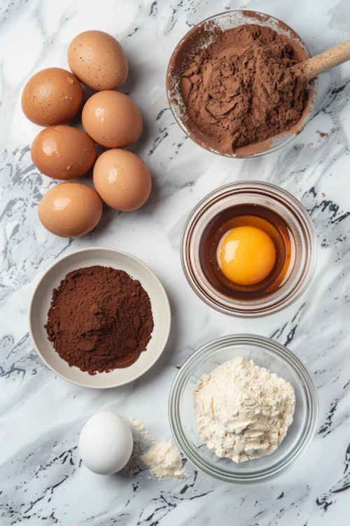 ingredientes Bizcocho chocolate fácil en Thermomix