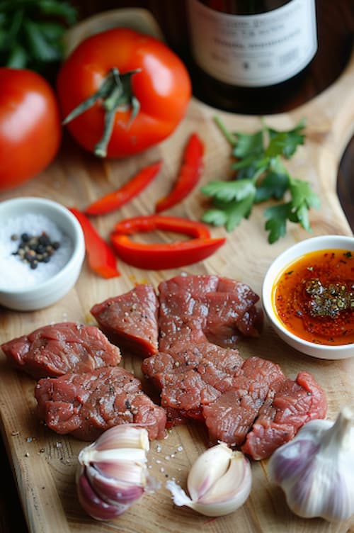 ingredientes Carne en salsa: receta para Thermomix