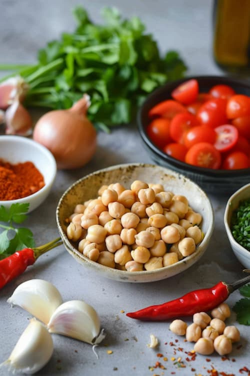 ingredientes Garbanzos: receta para Thermomix