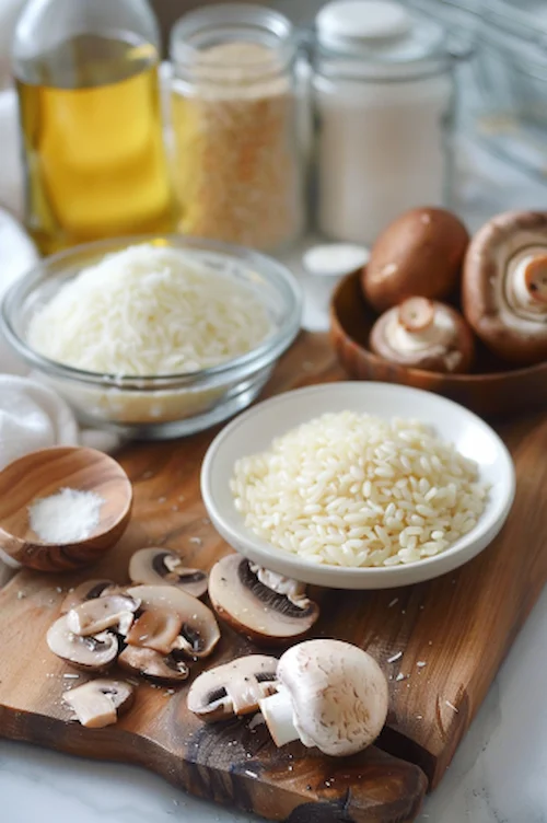 ingredientes Risotto de setas en Thermomix