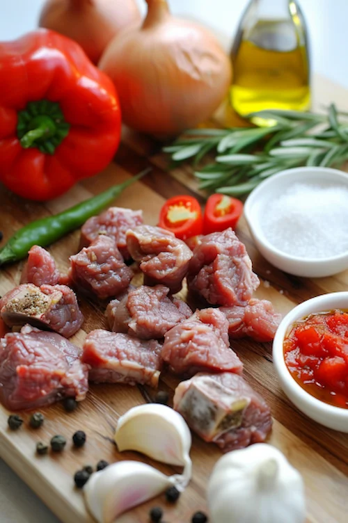 ingredientes Ternera en salsa en Thermomix